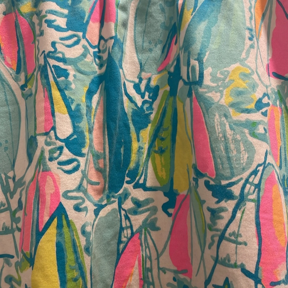 New With Tags,Lilly Pulitzer Zia Skirt, Beach & Bae, Multi Color, Cute Sailboats - Picture 5 of 10